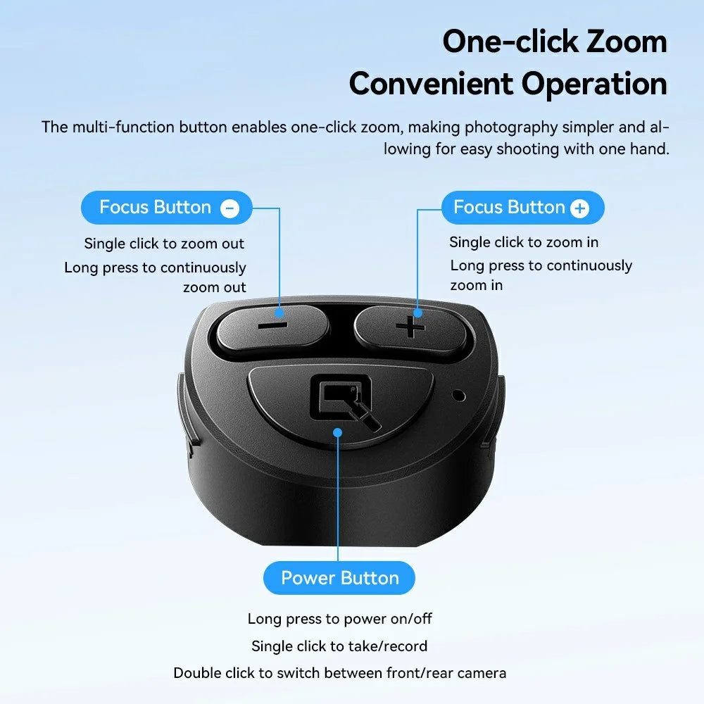 ESSAGER 4-in-1 Mini Selfie Stick Phone Clip Holder Bluetooth-compatible Remote Tripod Stand for Phone Photography - 7