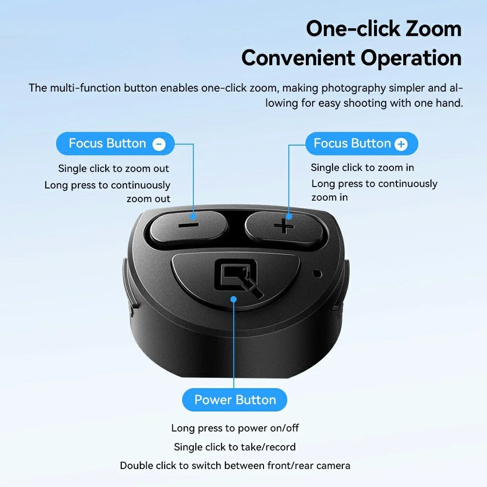 ESSAGER Mini Selfie Stick 4-in-1 Tripod Stand Bluetooth-compatible Remote Magnetic Phone Holder - 7