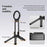 Portable Magnetic Phone Stand Travel Foldable Rotating Cellphone Holder for Selfie Live Streaming - Space Gray - 2