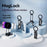 Portable Magnetic Phone Stand Travel Foldable Rotating Cellphone Holder for Selfie Live Streaming - Space Gray - 4