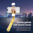 KT08 Phone Gimbal Stabilizer with Single Magnetic Fill Light Bluetooth-compatible Remote Control Anti-shake Tripod Selfie Stick - 6