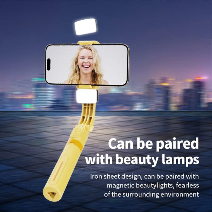 KT08 Phone Gimbal Stabilizer with 2Pcs Magnetic Fill Light Bluetooth-compatible Remote Control Anti-shake Tripod Selfie Stick - 6
