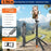 T02TK 360 Degrees Rotation Selfie Stick Tripod with 2Pcs Detachable Beauty Lights Bluetooth-compatible Remote Control Phone Tripod Stand - Black - 2