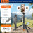 T02TK Multi-axis Rotation Selfie Stick Tripod with 2Pcs Removable Rotating Square Lights Bluetooth-compatible 5.2 Remote Control Touch Phone Tripod Stand - 2