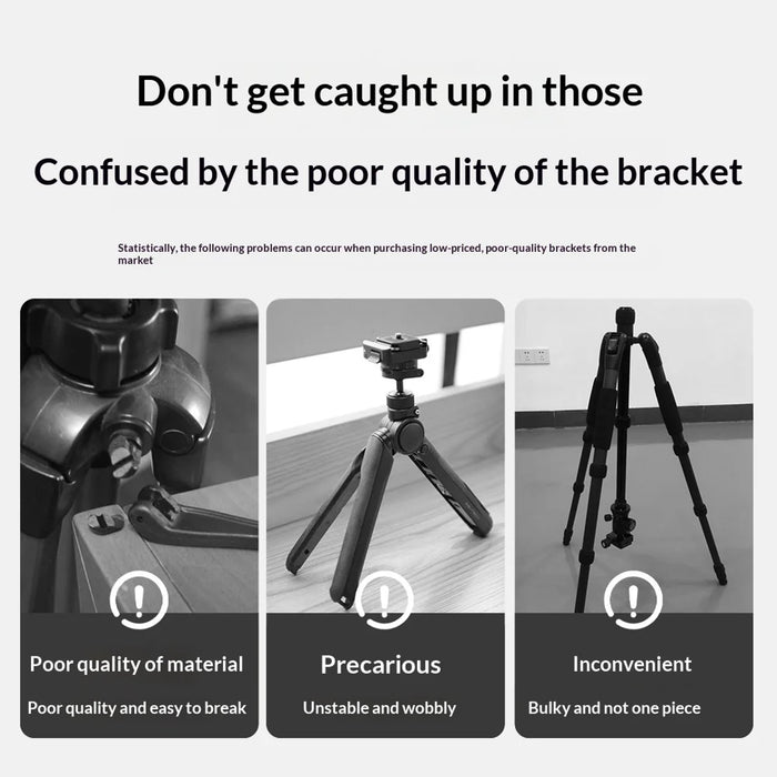 FUNSNAP A8 AI Tracking Phone Tripod 1.9m Extendable 4-Leg Stand for Live Streaming Video Recording (without Fill Light) - Black - 7