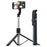 X188 Bluetooth-compatible Selfie Stick 3-Axis Stabilization 1.88m Extendable Tripod with Remote Control for Photography - Black - 1