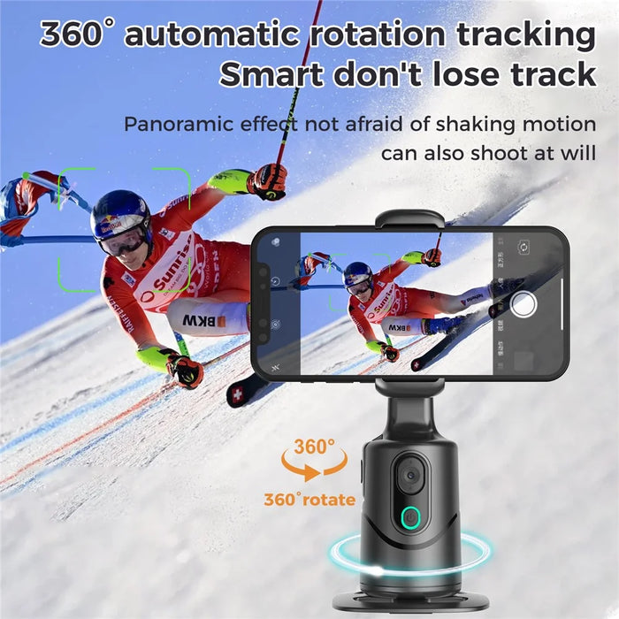 Q12 Gesture Control AI Intelligent Auto Tracking Phone Gimbal with Bluetooth-compatible Remote for Live Streaming - 4