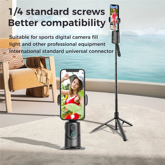 Q12 Gesture Control AI Intelligent Auto Tracking Phone Gimbal with Bluetooth-compatible Remote for Live Streaming - 5