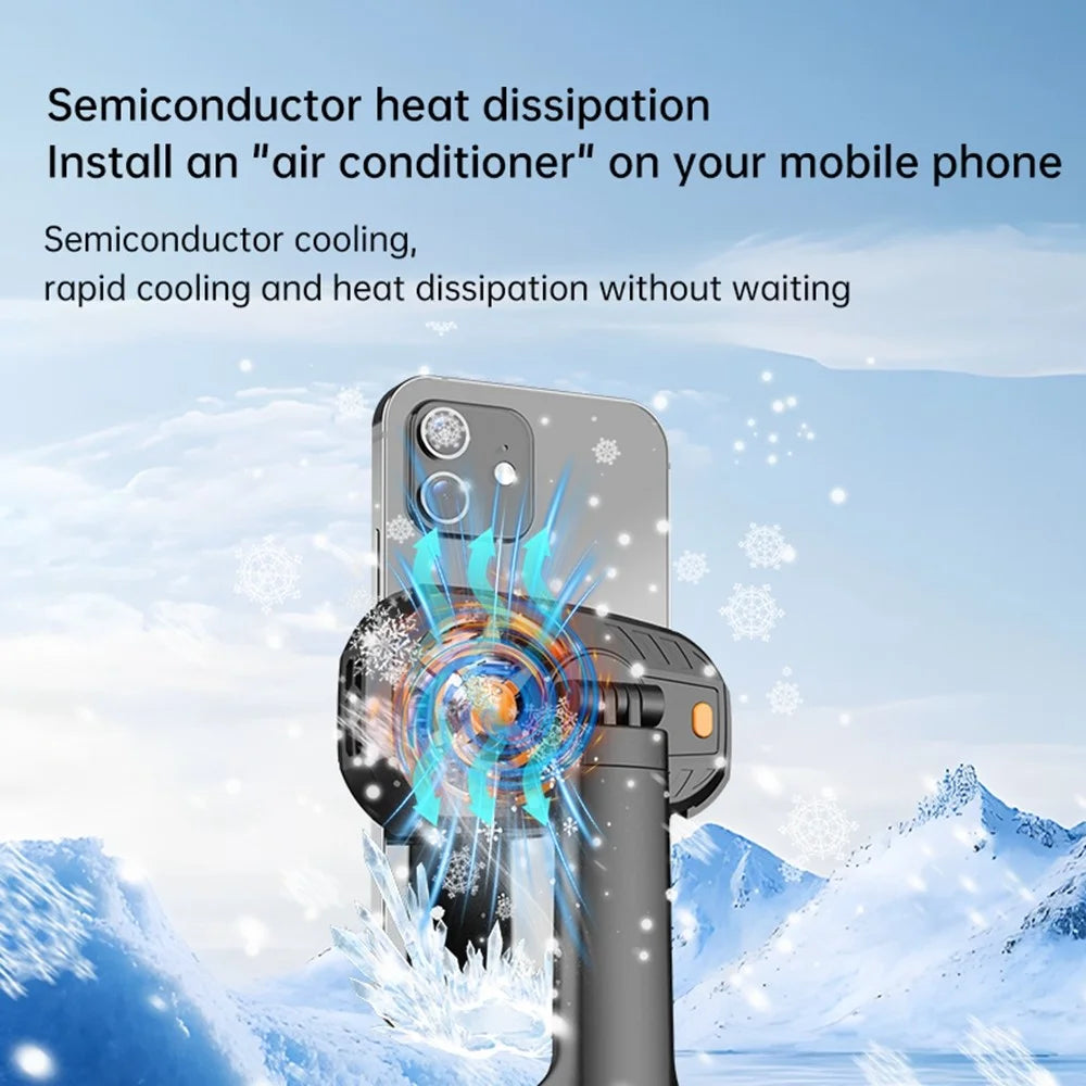 Q15 Phone Cooling Gimbal 360 Degree Auto Tracking Gimbal AI Face Follow Shooting Stabilizer for Live Streaming Vlog - 3