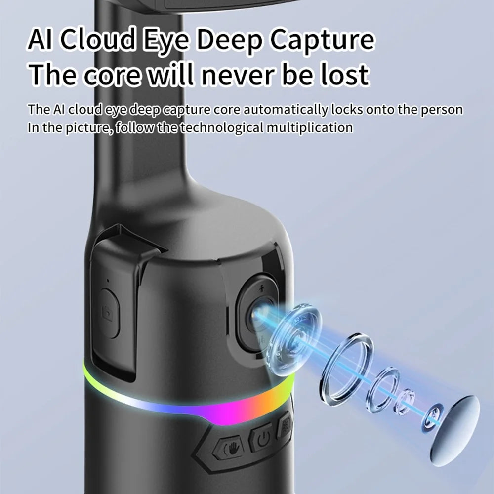 Q15 Phone Cooling Gimbal 360 Degree Auto Tracking Gimbal AI Face Follow Shooting Stabilizer for Live Streaming Vlog - 4