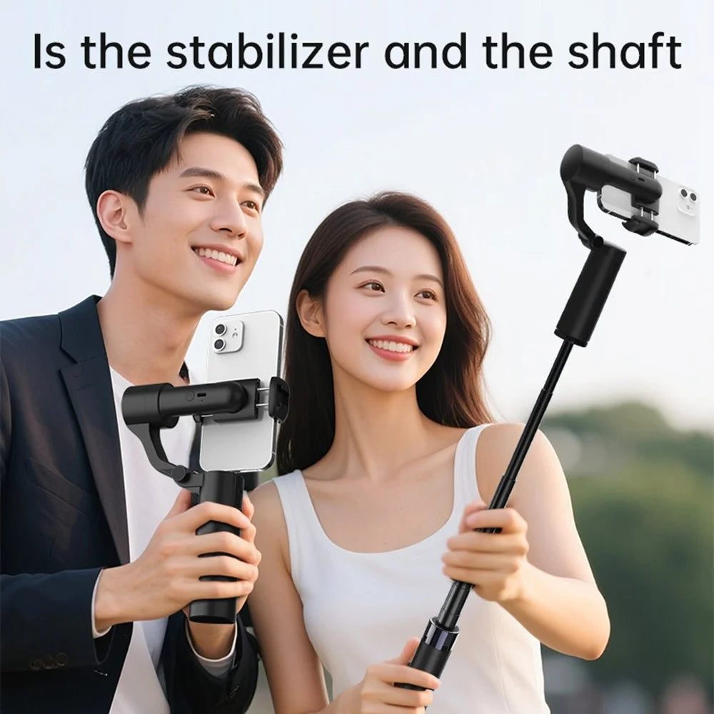 Q18 AI Smart Face Tracking Phone Stabilizer Gimbal Dual Axis Anti-Shake Selfie Stick with Tripod for Live Streaming - 6