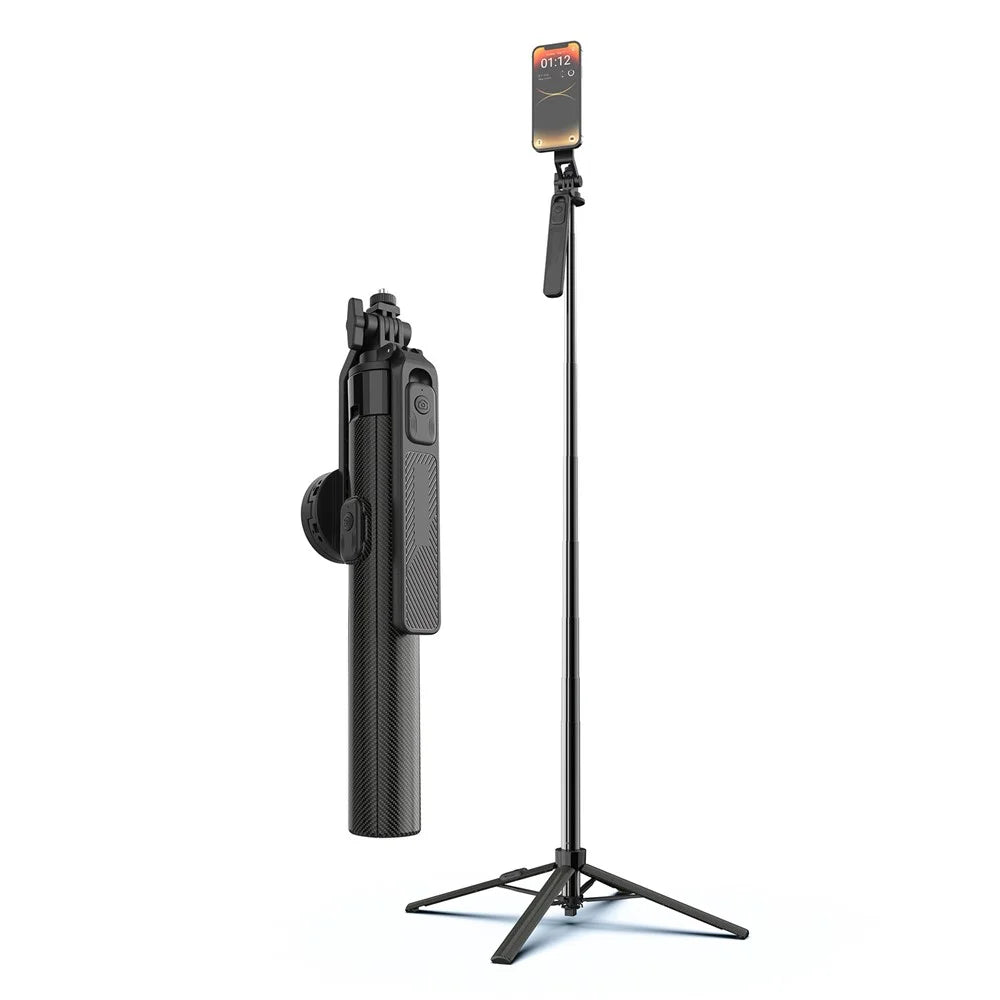 K05 Magnetic Tripod Selfie Stick Bluetooth-compatible Remote Control Foldable Phone Holder for Photography - 1