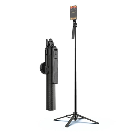 K05 Magnetic Tripod Selfie Stick Bluetooth-compatible Remote Control Foldable Phone Holder for Photography - 1