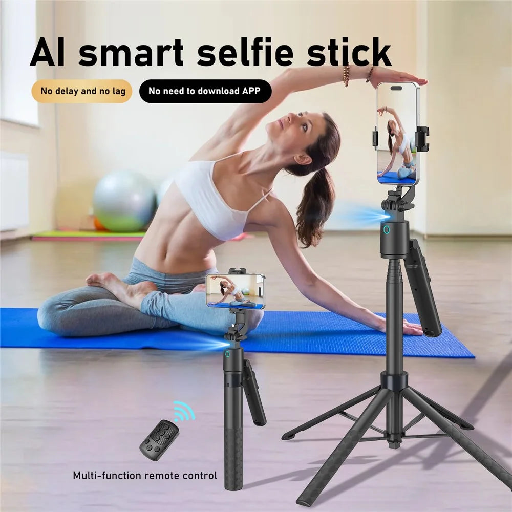 Q16 Smart AI Gimbal Selfie Stick Auto Tracking Face Follow 360 Degree Rotation Anti-shake Stabilizer - 2