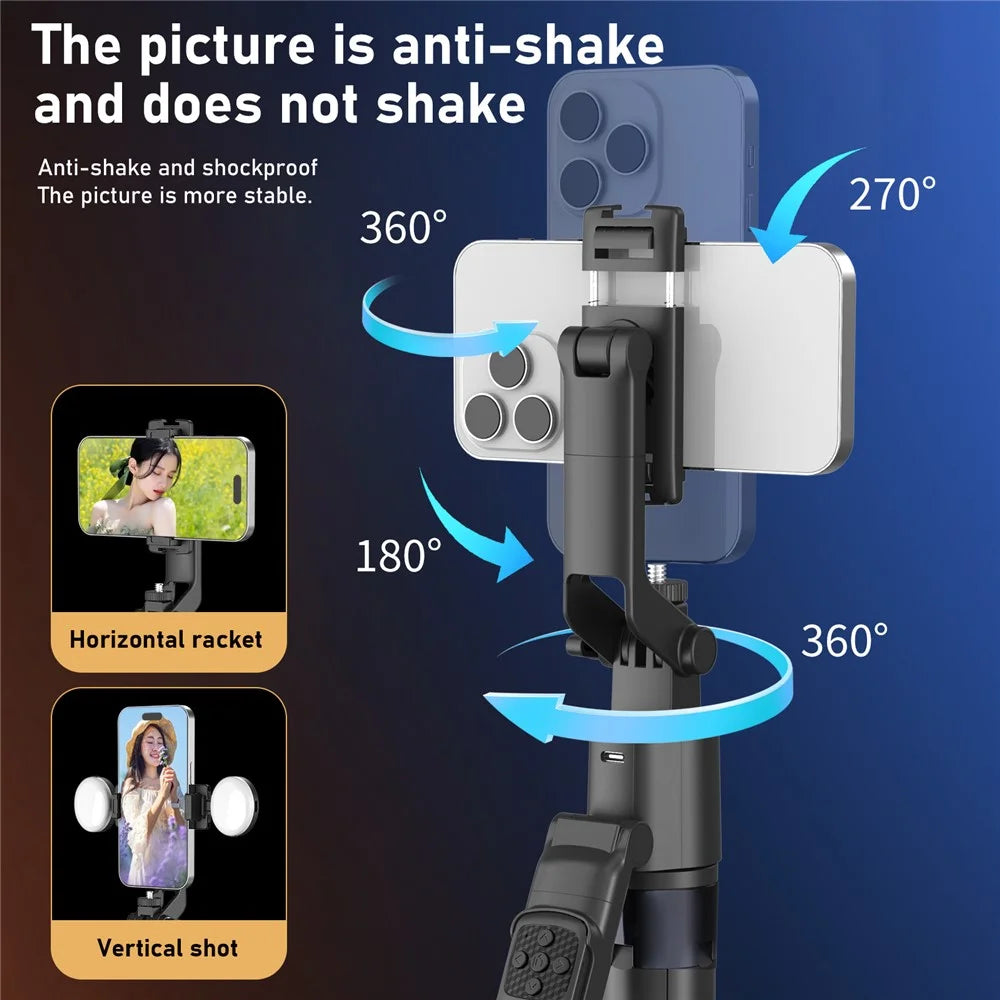 Q16 Smart AI Gimbal Selfie Stick Auto Tracking Face Follow 360 Degree Rotation Anti-shake Stabilizer - 3