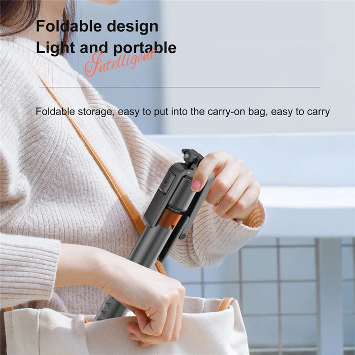 Q13 AI Smart Tracking Gimbal with 2Pcs Fill Lights Phone Selfie Stick 360 Degree Face Follow Vlog Stabilizer for Phone Photography - 6