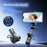 P25Y Mini Portable Selfie Stick with 2Pcs Pocket Fill Lights Bluetooth-compatible Remote Tripod Stand Telescopic Phone Holder for Photography - Black - 2