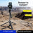 X2 Bluetooth-compatible Selfie Stick Tripod with Remote Control 1.3m Extendable 4-Axis Stabilization Phone Holder for Live Streaming - Black - 2