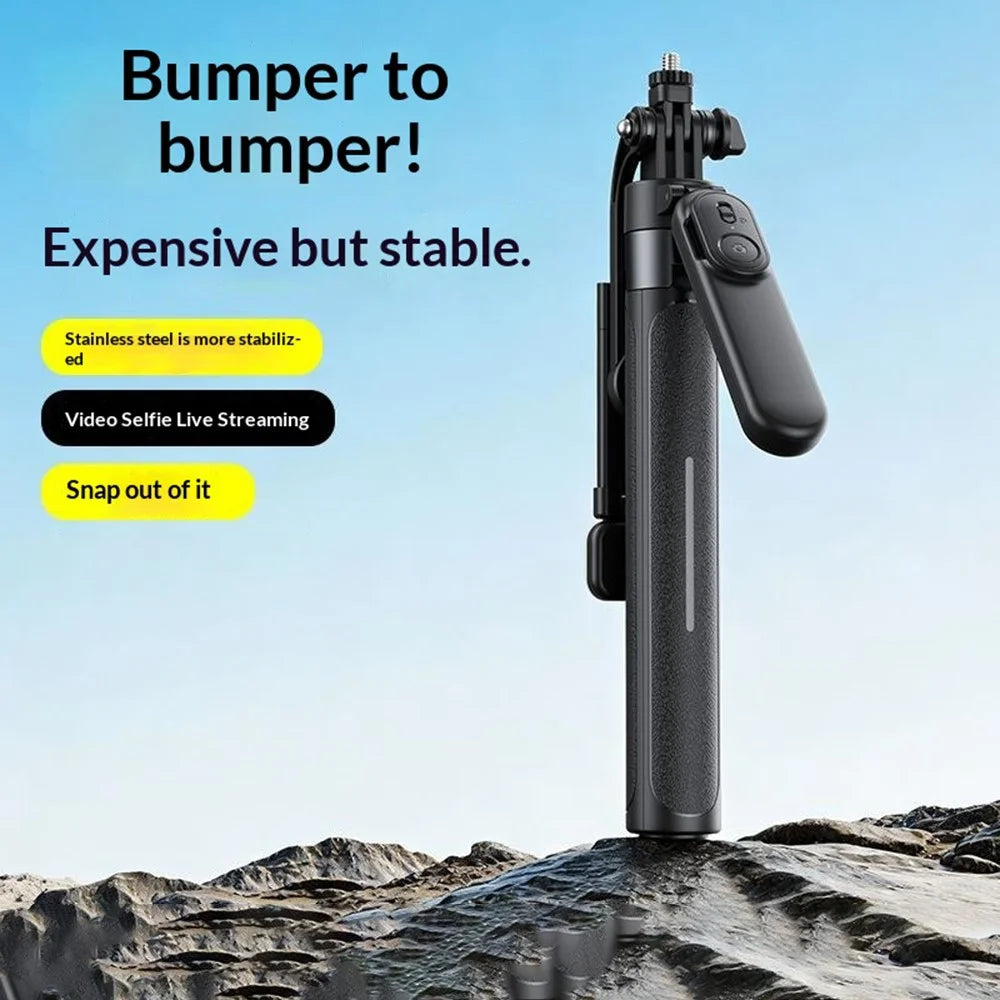 X2 Bluetooth-compatible Selfie Stick Tripod with Remote Control & 2Pcs Fill Lights 1.3m Extendable 4-Axis Stabilization Phone Holder for Live Streaming - Black - 2