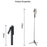S7 Portable Bluetooth-compatible Remote Control Selfie Stick 1.7m Extendable Tripod Stand 4-Axis Anti-Shake Gimbal Phone Holder for Live Streaming Photography - Black - 7