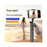 S7 Portable Bluetooth-compatible Remote Control Selfie Stick with Single Fill Light 1.7m Extendable Tripod Stand 4-Axis Anti-Shake Gimbal Phone Holder for Live Streaming Photography - Black - 4