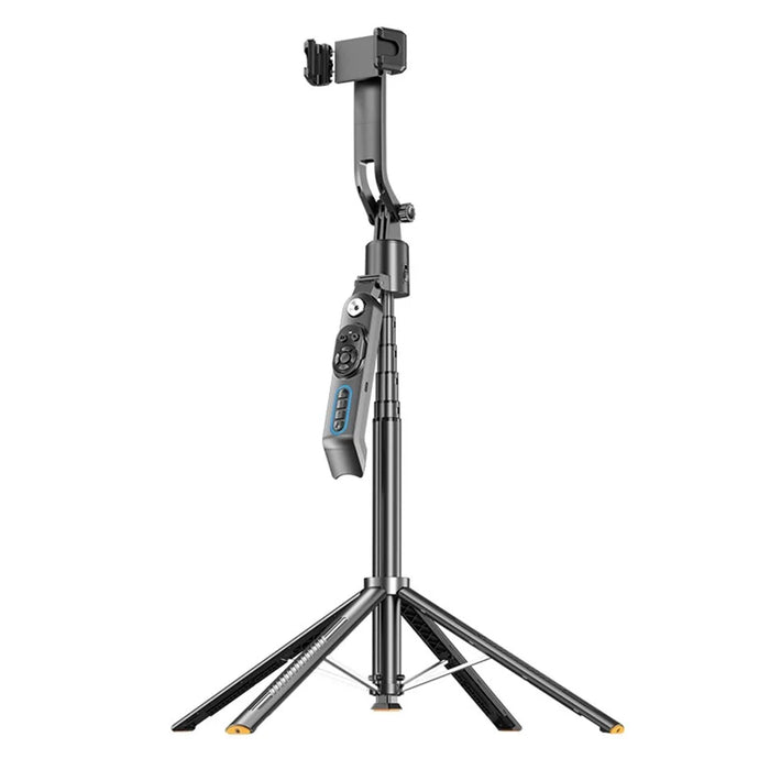 Q575TK AI Selfie Stick Auto Pop-up Face Tracking Gesture Control Bluetooth-compatible Remote Smart Gimbal Tripod for Live Streaming - Black - 2