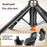 T35 Auto Pop-Up Extendable Tripod with RGB Fill Light Anti-shake Phone Holder Bluetooth-compatible Selfie Stick - Black - 7