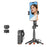 T13Y-C Magnetic Phone Holder Auto Pop-Up Tripod Extendable Selfie Stick with Bluetooth-compatible Remote for Photography - Black - 1