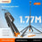 T05TK Bluetooth-compatible Tripod Selfie Stick with V1 Single Fill Light Auto-Open Gimbal Stabilizer Remote Control Phone Stand for Photography - Black - 2