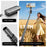 T05TK Bluetooth-compatible Tripod Selfie Stick with F2 Fill Lights Auto-Open Gimbal Stabilizer Remote Control Phone Stand for Photography - Black - 7