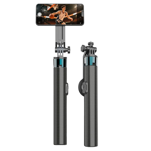 K14 Bluetooth-compatible Selfie Stick Tripod 1.7m Extendable Remote Control Compatible with MagSafe Magnetic Phone Stand for Live Streaming - Black - 1