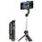 T01S Selfie Stick Tripod 3-in-1 Extendable Bluetooth-compatible Remote Phone Holder Stand for Live Streaming - Black - 1