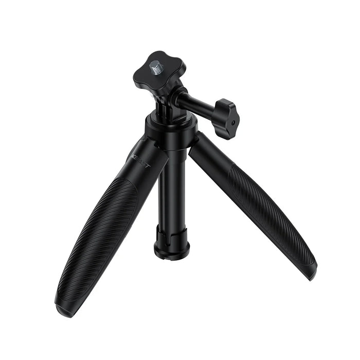 ACEFAST E49 Mini Tripod Telescopic Selfie Stick 4-Section Aluminum Alloy Portable Stand for Camera - Black - 1