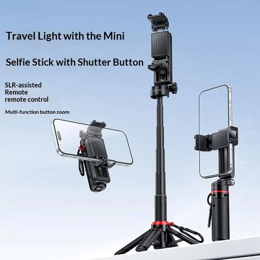 YESIDO SF36 Mini Selfie Stick Bluetooth-compatible Remote Control Portable Tripod Stand - Black - 2