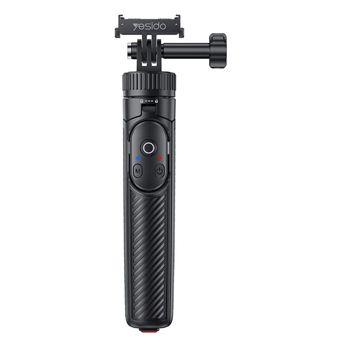 YESIDO SF37 Magnetic Selfie Stick for DJI Osmo Action 6 / 5 Pro / 4 / Osmo 360 Bluetooth-compatible Remote Control Telescopic Tripod - Black - 1