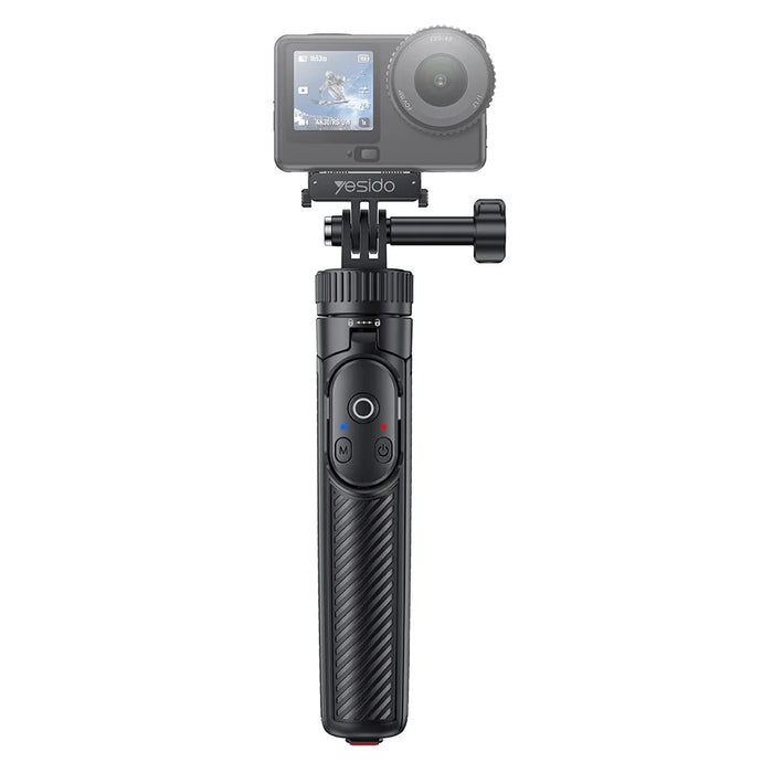 YESIDO SF37 Magnetic Selfie Stick for DJI Osmo Action 6 / 5 Pro / 4 / Osmo 360 Bluetooth-compatible Remote Control Telescopic Tripod - Black - 2