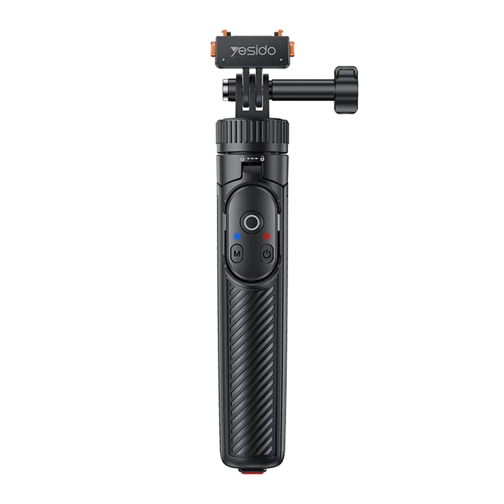 YESIDO SF38 Magnetic Quick-Release Selfie Stick for Insta360 X5 / X4 / X3 / Ace Pro 2 / Ace Pro Remote Control Telescoping Tripod - Black - 1