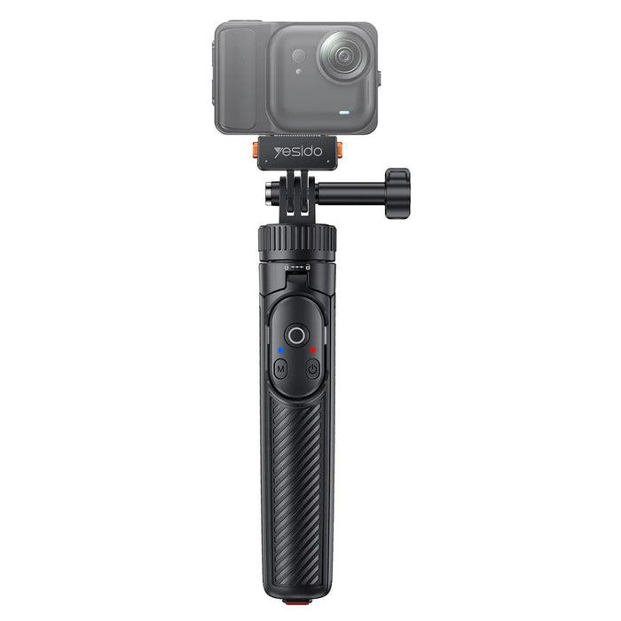 YESIDO SF38 Magnetic Quick-Release Selfie Stick for Insta360 X5 / X4 / X3 / Ace Pro 2 / Ace Pro Remote Control Telescoping Tripod - Black - 2