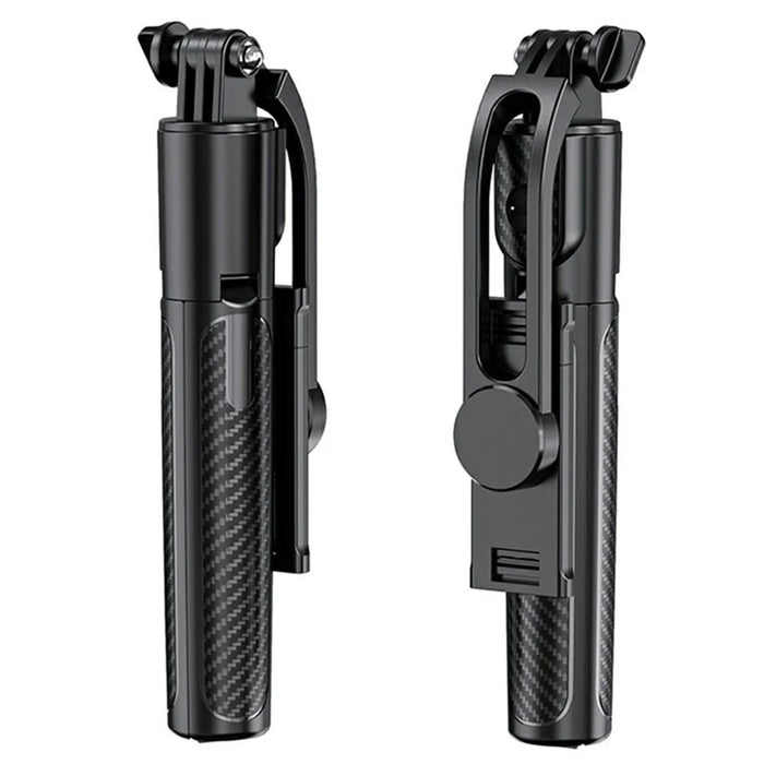 X1 96cm Extendable Bluetooth-compatible Selfie Stick One-Click Pop Up Tripod for Travel - Black - 2