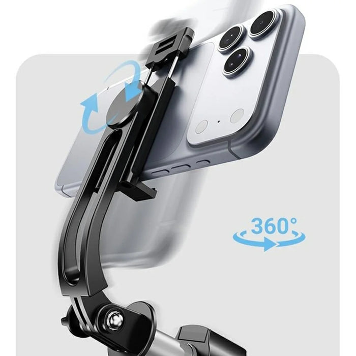 X1 96cm Extendable Bluetooth-compatible Selfie Stick One-Click Pop Up Tripod for Travel - Black - 5