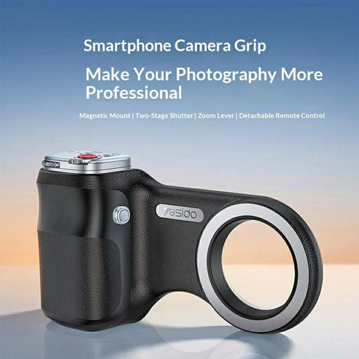 YESIDO SF39 Magnetic Phone Camera Grip with Bluetooth-compatible Remote Shutter for Photography - Black - 2