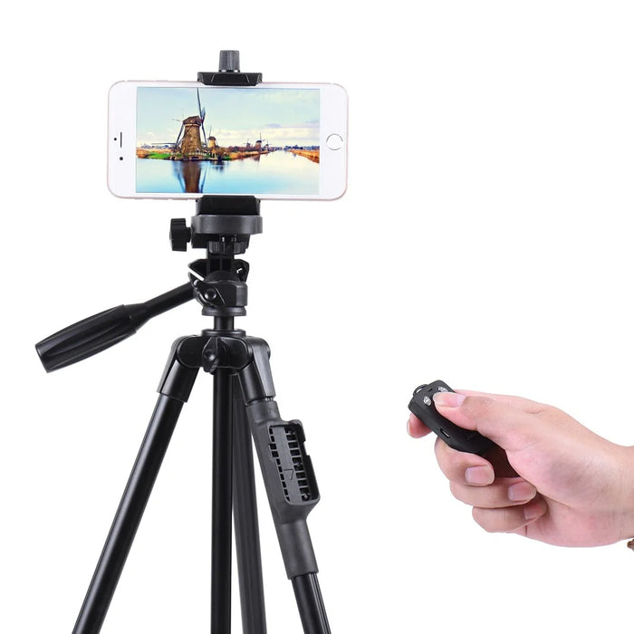 YUNTENG 5208 Professional Tripod Stand with Bluetooth-compatible Remote for DSLR SLR Camera Phone - 5