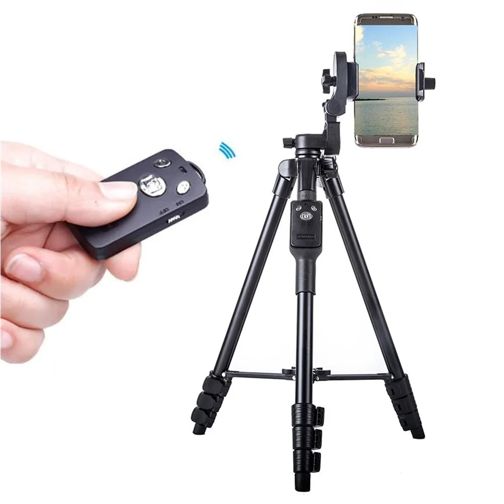YUNTENG 5218 Portable Telescopic Tripod Photography Stand with Bluetooth-Compatible Remote Control for DSLR SLR Camera Phone - 2
