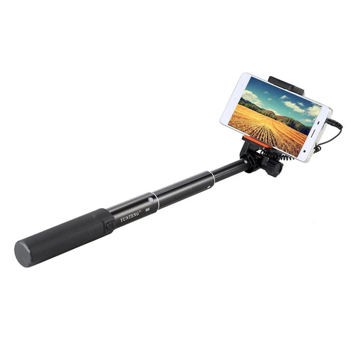 YUNTENG 808 Wired Mini Extendable Selfie Stick Monopod for iPhone Samsung Huawei Smartphone - 6