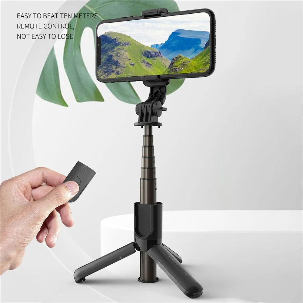 L10 Portable Bluetooth-compatible Selfie Stick Extendable Tripod Phone Stand with Remote - 2