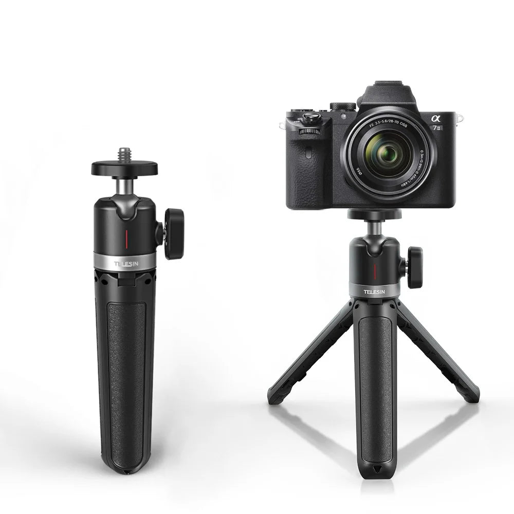 TELESIN GP-MNP-091-W Mini Selfie Stick Extendable Tripod Camera Mobile Phone Desktop Stand - 1