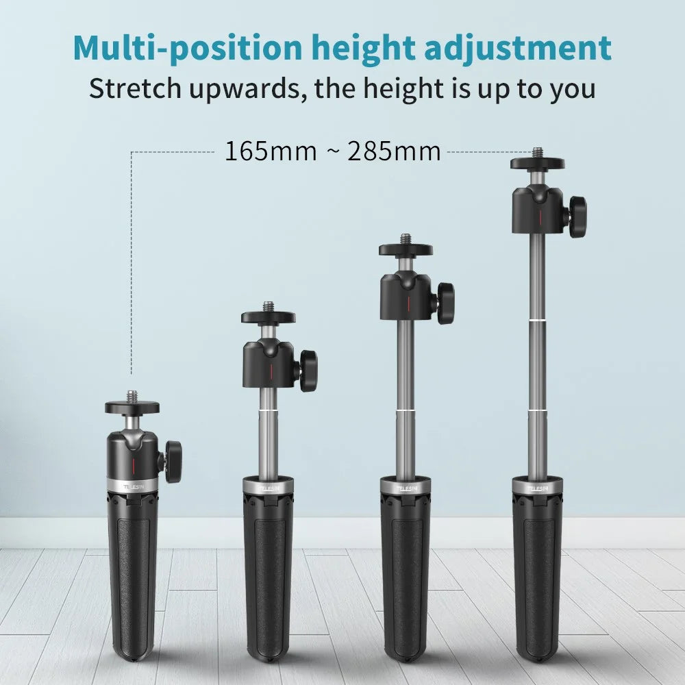 TELESIN GP-MNP-091-W Mini Selfie Stick Extendable Tripod Camera Mobile Phone Desktop Stand - 4