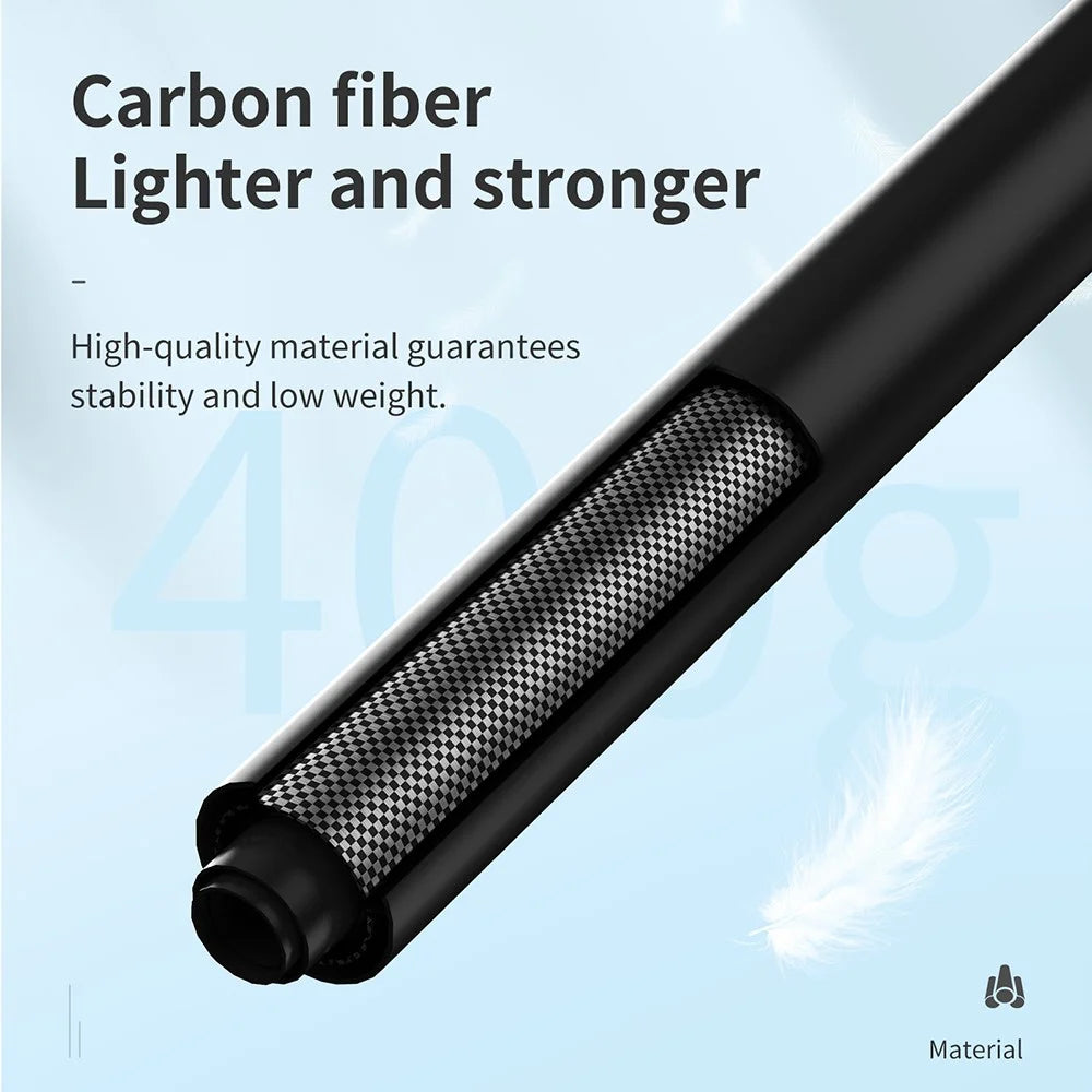 TELESIN IS-MNP-300 3 Meter Carbon Fiber Selfie Stick Telescopic Extension Rod Monopod for Gopro - 3