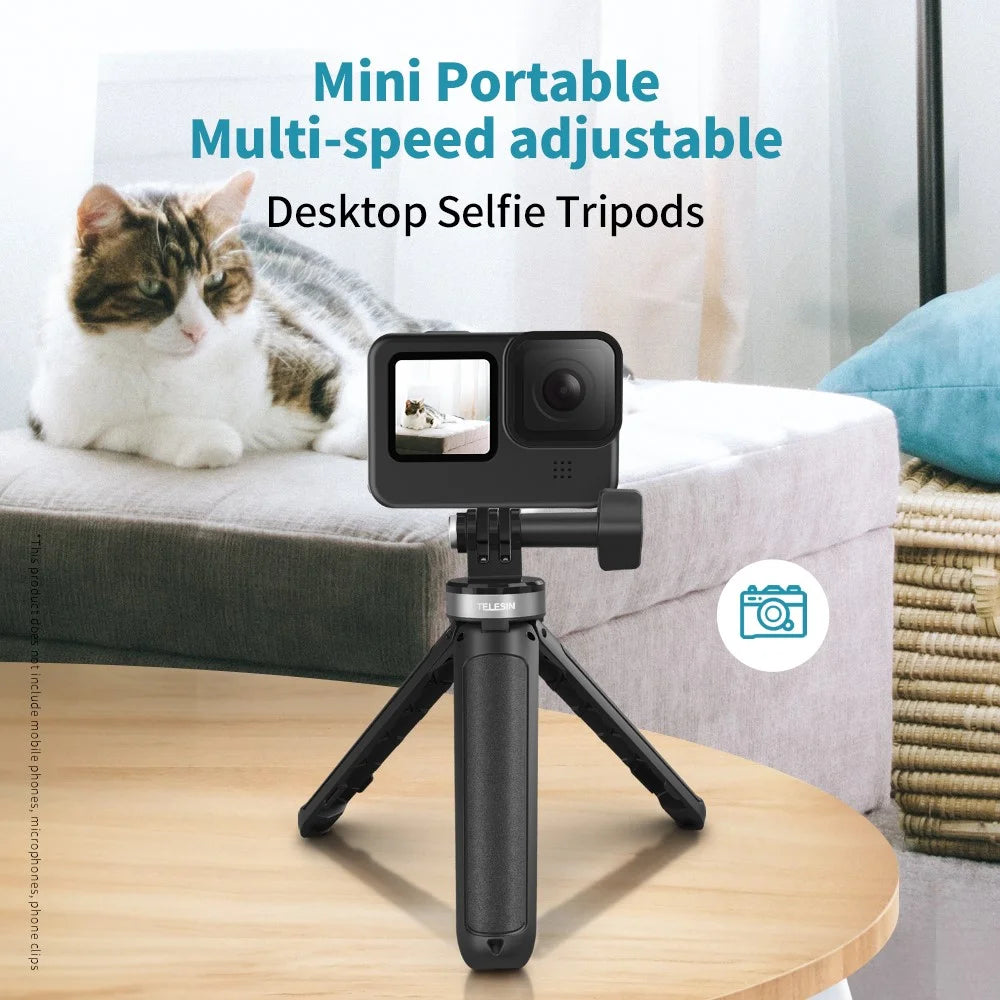 TELESIN GP-MNP-092-X Mini Extendable Selfie Stick Tripod Desktop Stand for GoPro Action Camera - 2