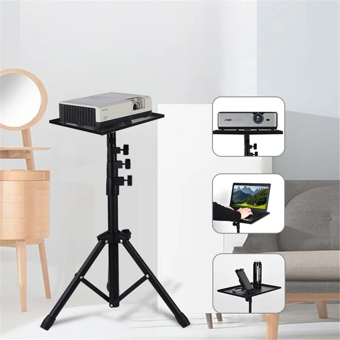 JYX-509 Adjustable Tripod Computer Stand with Plate for Projectors Laptop - 2